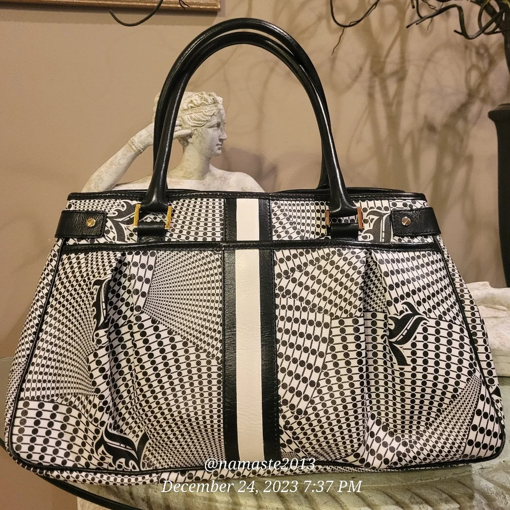 🚫SOLD🚫L.A.M.B. Gwen Stefani Samburu Hopewell Expandable Satchel Luxury - Picture 2 of 16